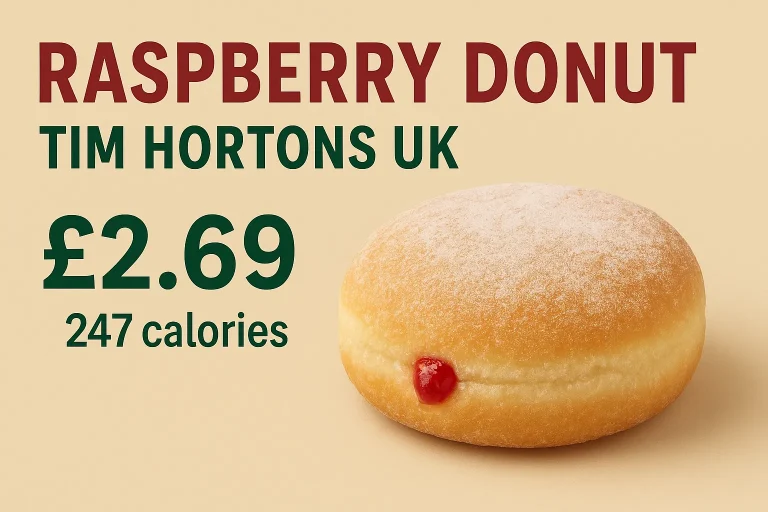 Raspberry Donut Tim Hortons UK