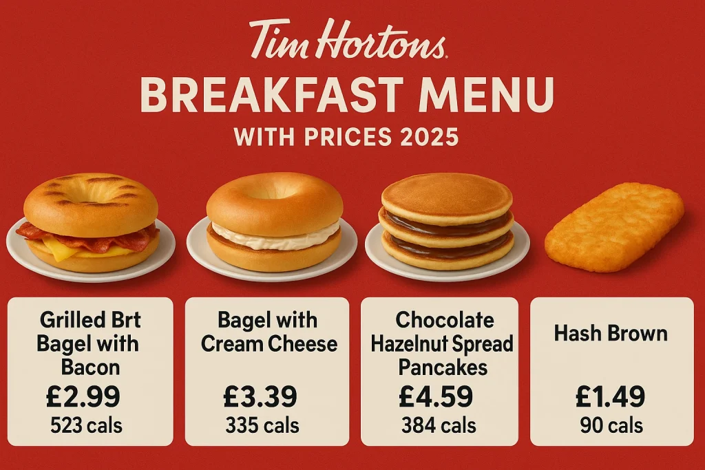 Tim Hortons Breakfast Menu with Prices (1)
