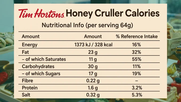 Tim Hortons Honey Cruller Calories