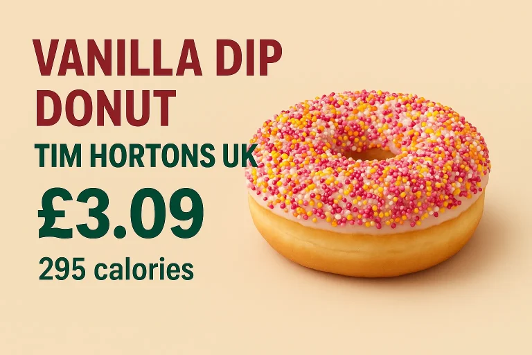 Vanilla Dip Donut Tim Hortons UK