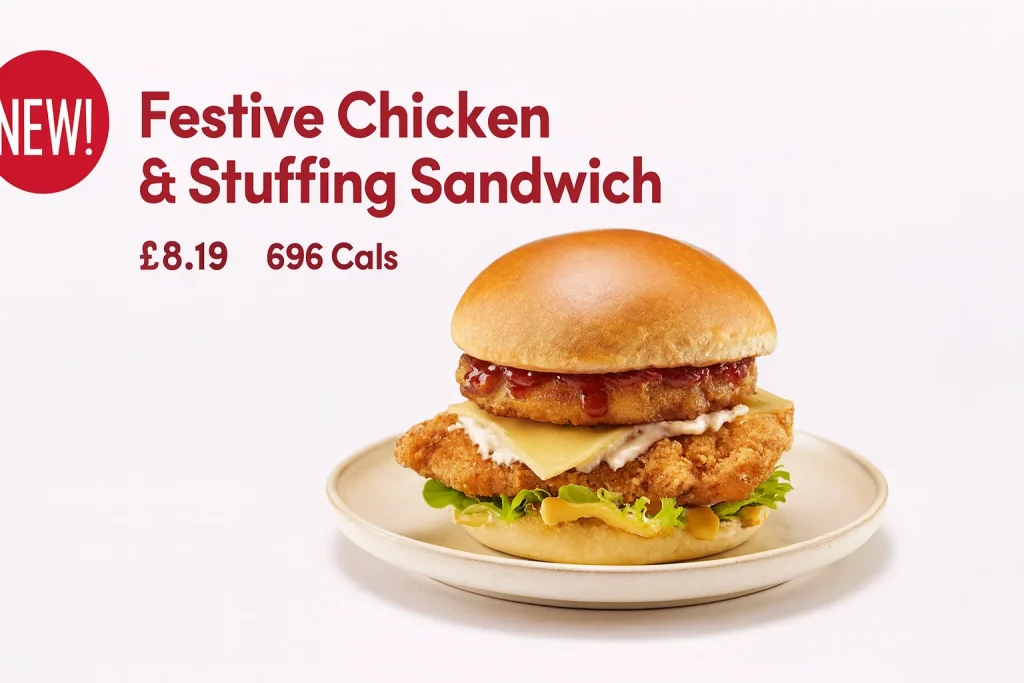 Festive Chicken & Stuffing Sandwich