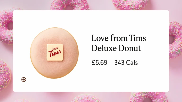 Love From Tims Deluxe Donut Price
