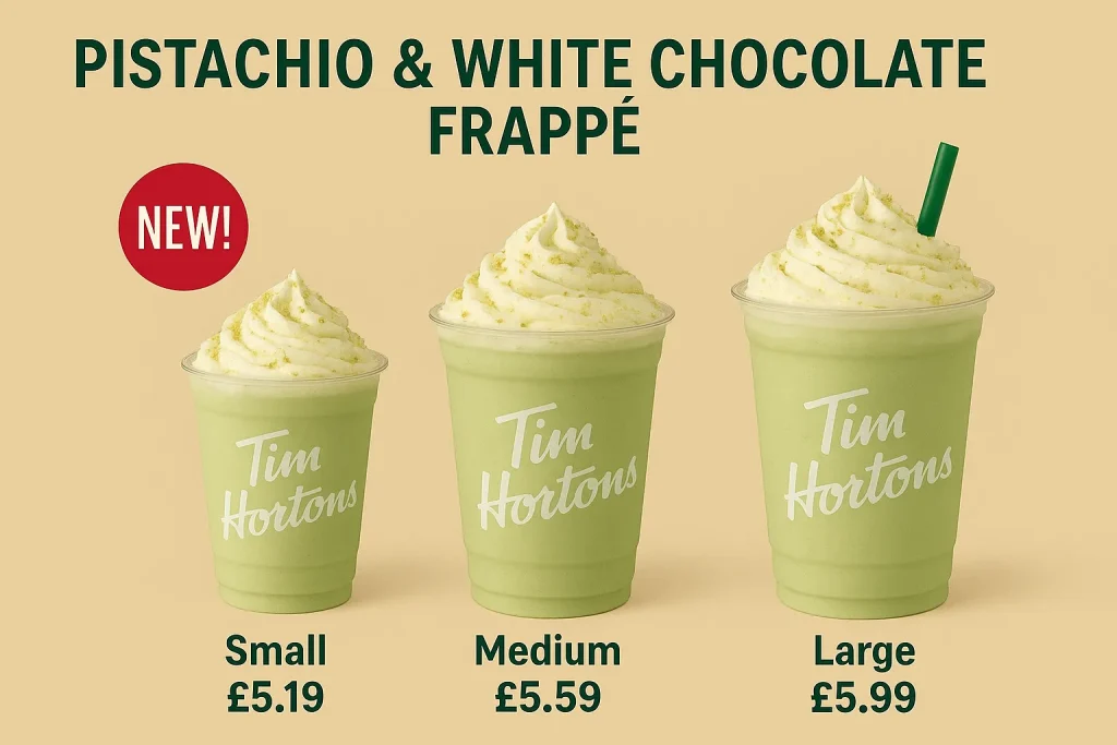 Pistachio & White Chocolate Frappé Tim Hortons