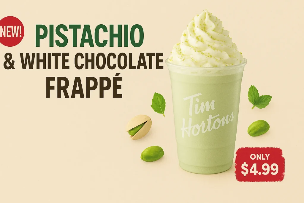 Tim Hortons Pistachio & White Chocolate Frappé