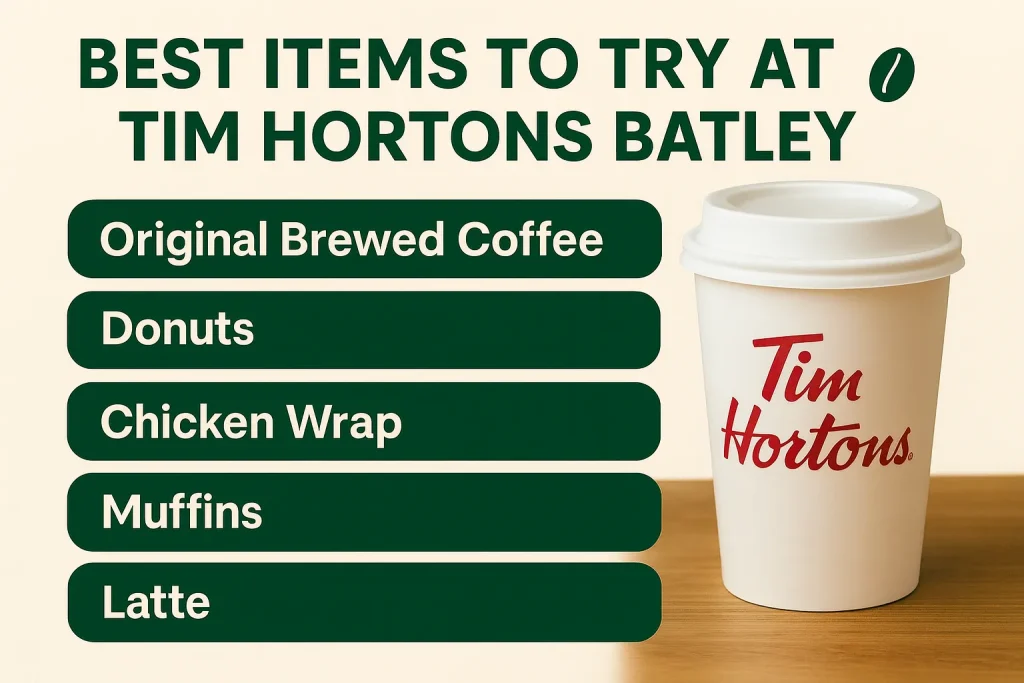 Best Items to Try at Tim Hortons Batley