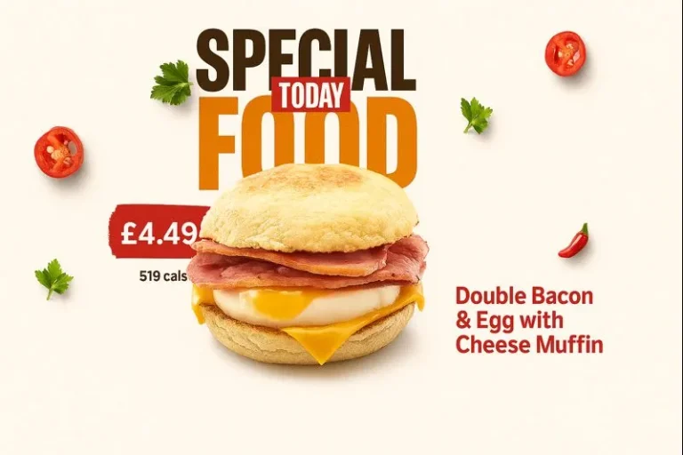 Double Bacon with Egg & Cheese Muffin