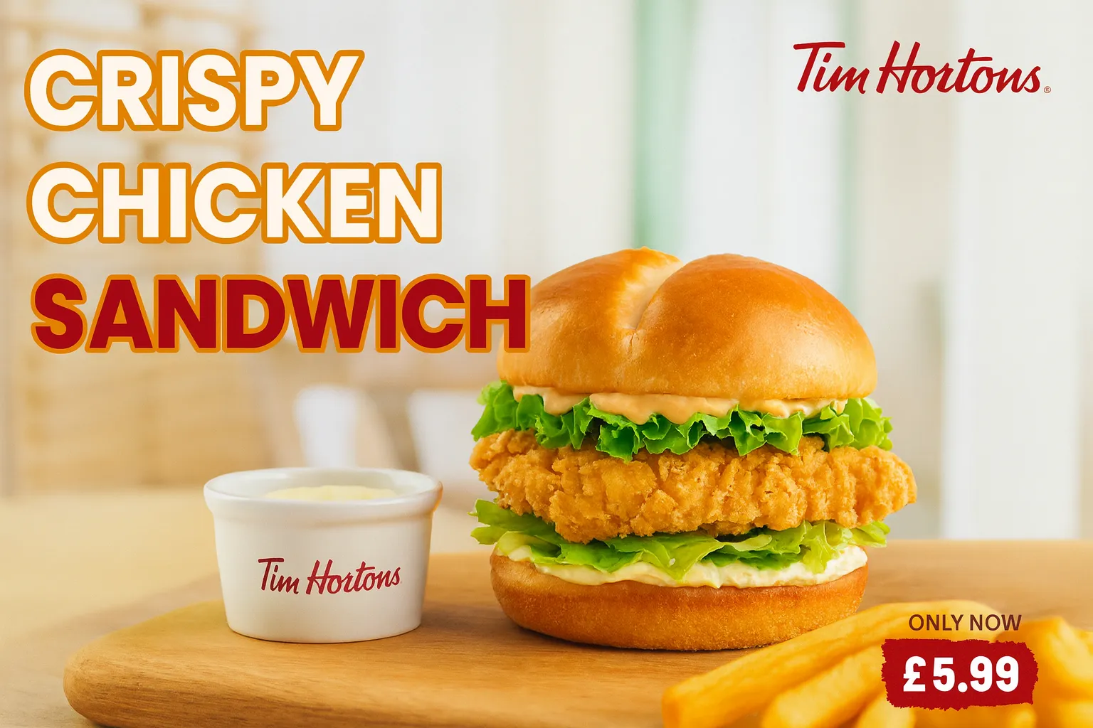 Tims Crispy Chicken Sandwich Tim Hortons UK